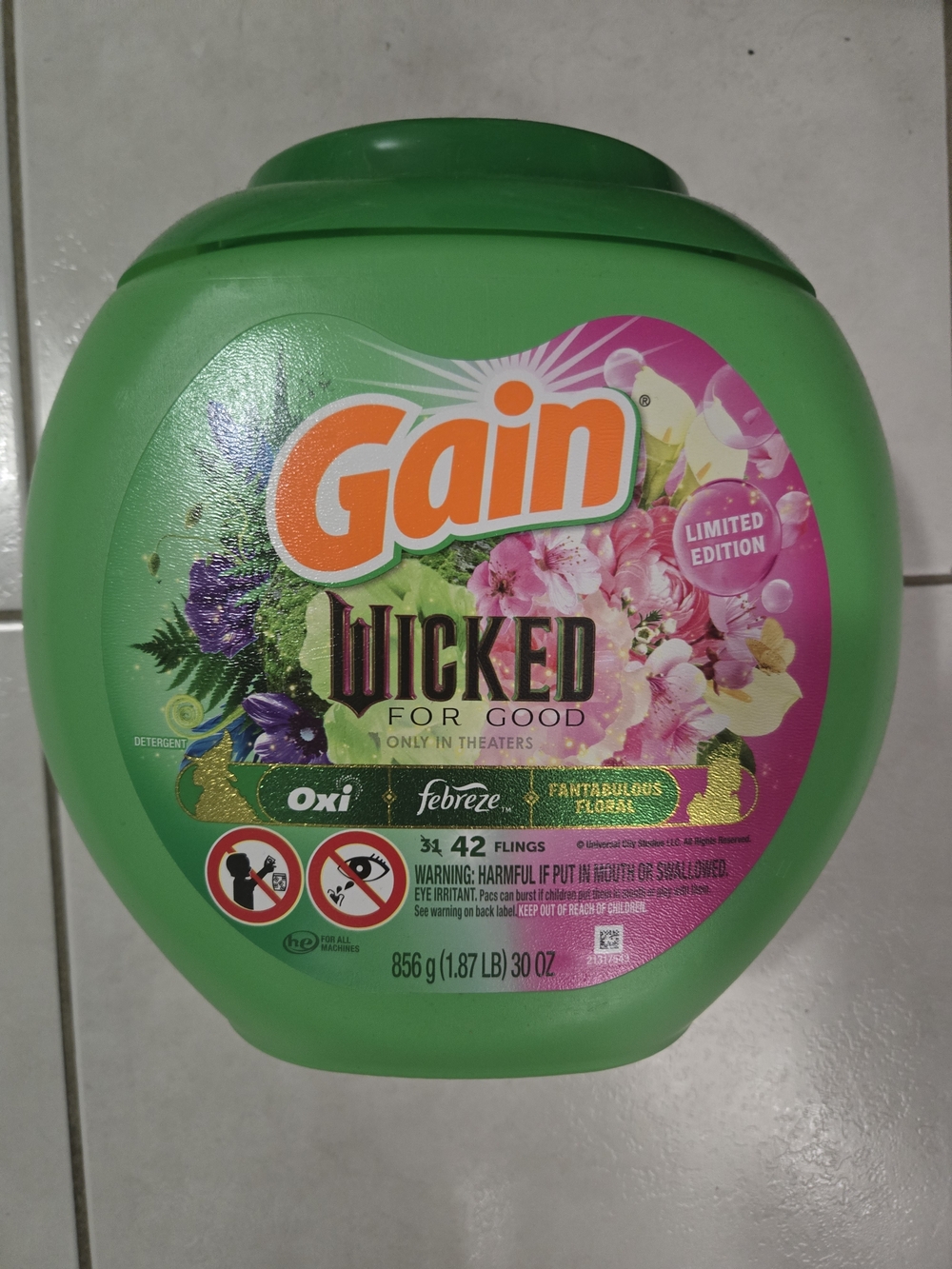 Gain Wicked For Good Laundry Detergent Pods - 42 Count